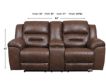 Ashley Stoneland Brown Power Reclining Loveseat small image number 5