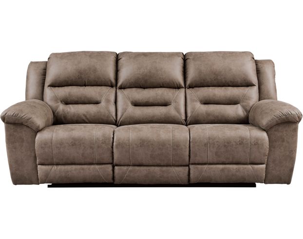 Ashley Stoneland Fossil Reclining Sofa large image number 1