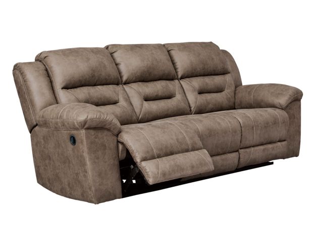 Ashley Stoneland Fossil Reclining Sofa large image number 3