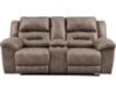 Ashley Stoneland Fossil Reclining Console Loveseat small image number 1