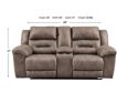 Ashley Stoneland Fossil Reclining Console Loveseat small image number 5