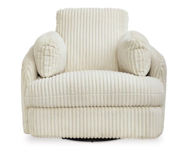 Ashley Tie-Breaker Ivory Swivel Glider Recliner large image number 1