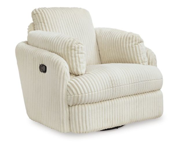 Ashley Tie-Breaker Ivory Swivel Glider Recliner large image number 3