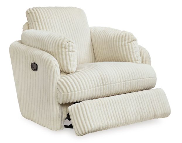 Ashley Tie-Breaker Ivory Swivel Glider Recliner large image number 4