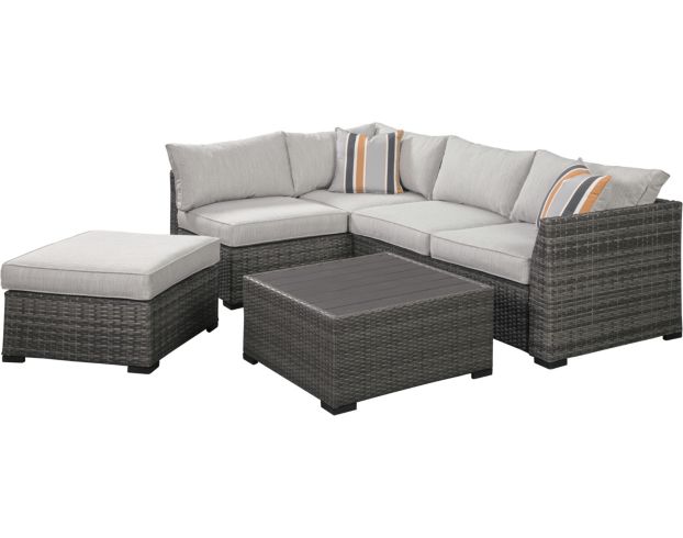 Ashley Cherry Point Sectional with Ottoman and Table large image number 1