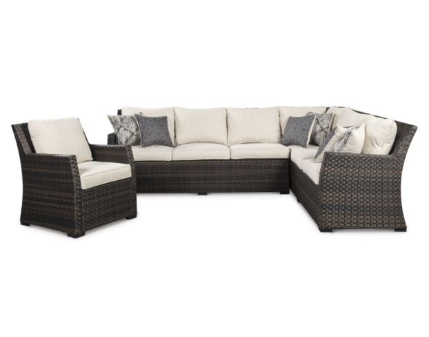 Ashley Easy Isle 2-Piece Sectional with Chair large
