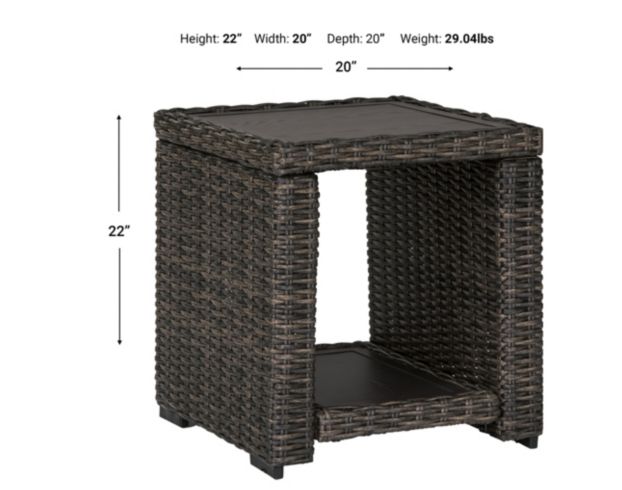 Ashley Grasson Lane Outdoor End Table large image number 3