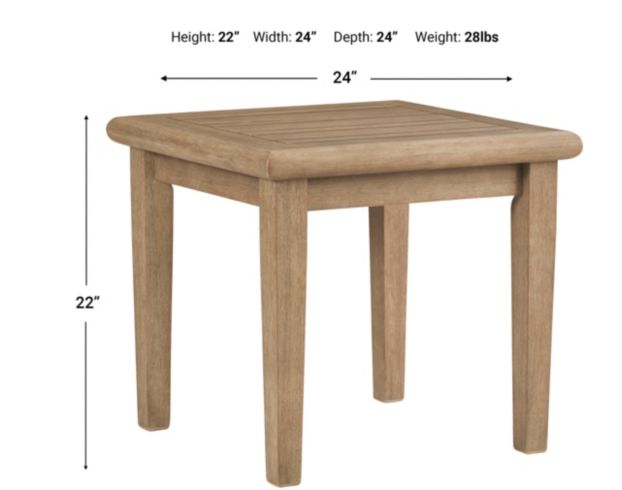 Ashley Gerianne Outdoor End Table large image number 3