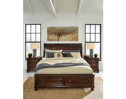 Ashley Porter Sleigh Queen Storage Bed