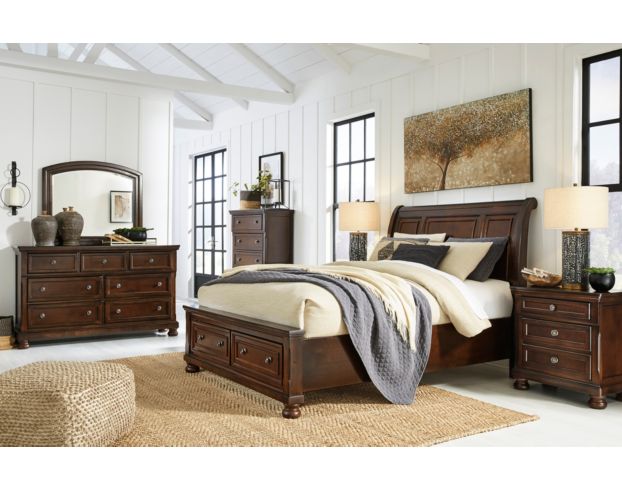 Ashley Porter Sleigh Queen Storage Bed large image number 10