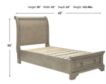 Ashley Lettner Twin Sleigh Storage Bed small image number 2