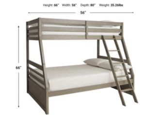 Ashley Lettner Twin/ Full Bunk Bed with Ladder