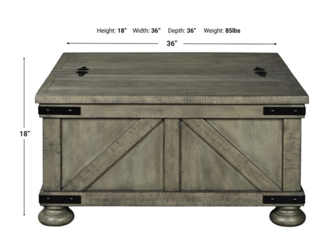 Ashley Aldwin Storage Coffee Table large image number 5