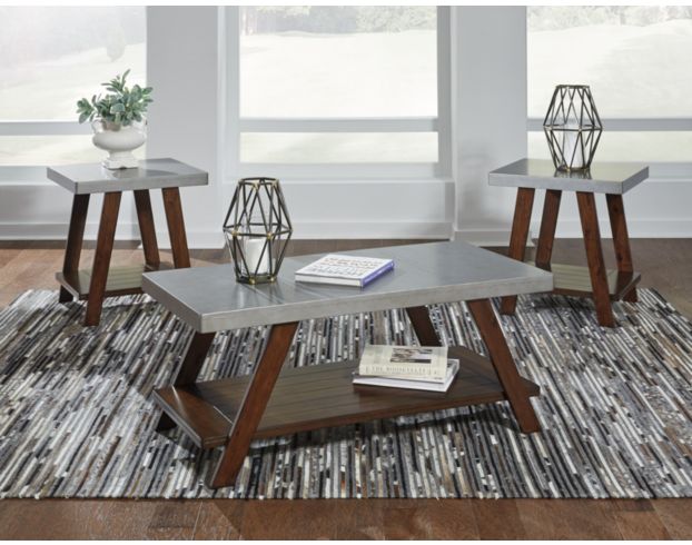 Ashley Bellenteen Coffee Table & 2 End Tables large image number 2
