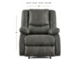 Ashley Bladewood Gray Wall Recliner small image number 4