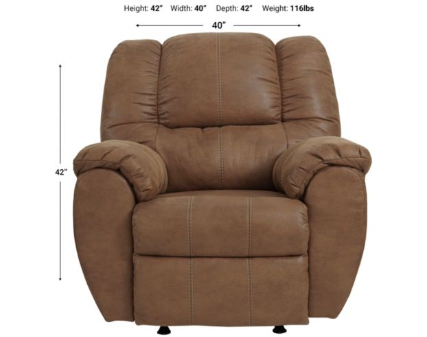 Tan best sale rocking recliner