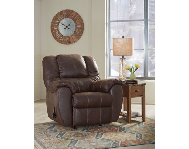 Ashley McGann Brown Rocker Recliner large image number 2