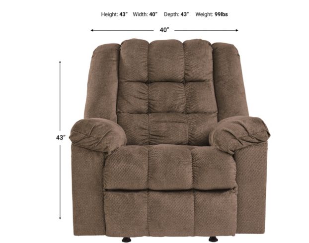 Ashley Drakestone Brown Recliner large image number 5