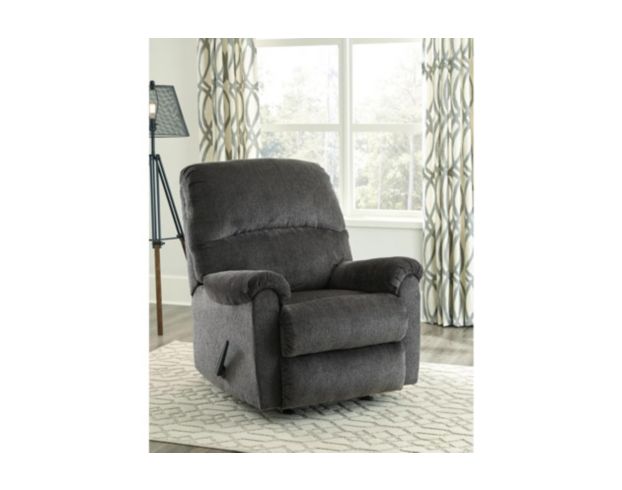 Ashley Ballinasloe Smoke Rocker Recliner large image number 4