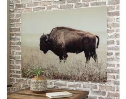 Ashley Accents Buffalo Glass Wall Art