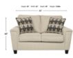 Ashley Abinger Natural Loveseat small image number 5