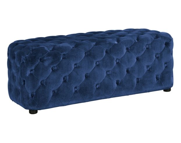 Ashley Lister Navy Accent Bench large image number 1