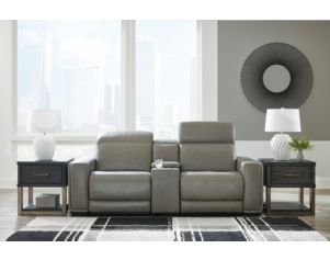 Ashley Correze 3-Piece Leather Power Loveseat