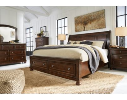 Ashley Porter Sleigh King Storage Bed