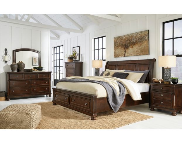 Ashley Porter Sleigh King Storage Bed large image number 10