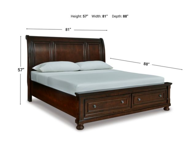 Ashley Porter King Storage Bed large image number 8