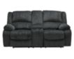 Ashley Draycoll Slate Reclining Loveseat with Console small image number 1