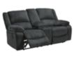 Ashley Draycoll Slate Reclining Loveseat with Console small image number 3