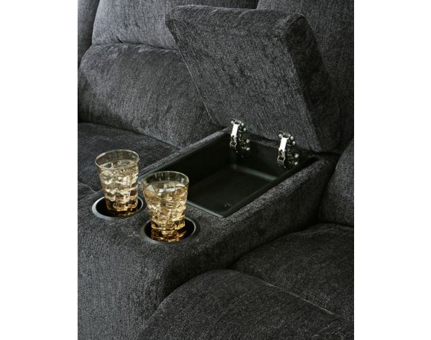 Ashley Draycoll Slate Reclining Loveseat with Console large image number 4