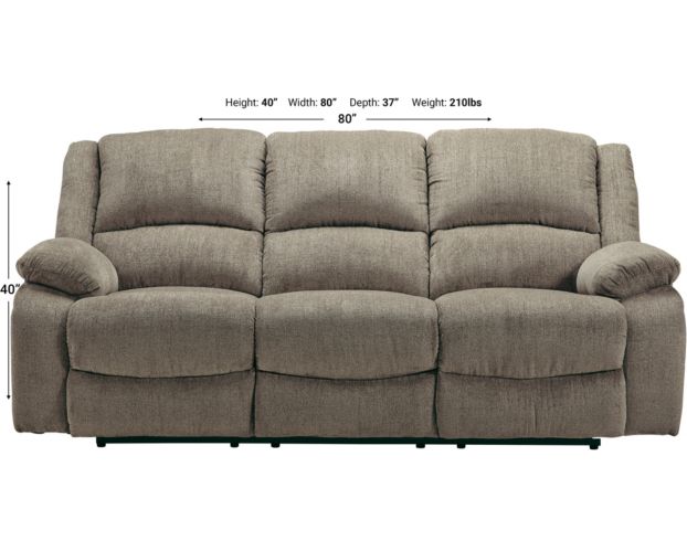 Ashley Draycoll Pewter Reclining Sofa large image number 4