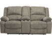 Ashley Draycoll Pewter Reclining Loveseat with Console small image number 1
