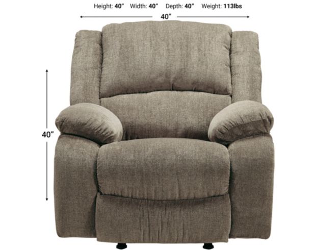 Ashley Draycoll Pewter Rocker Recliner Homemakers