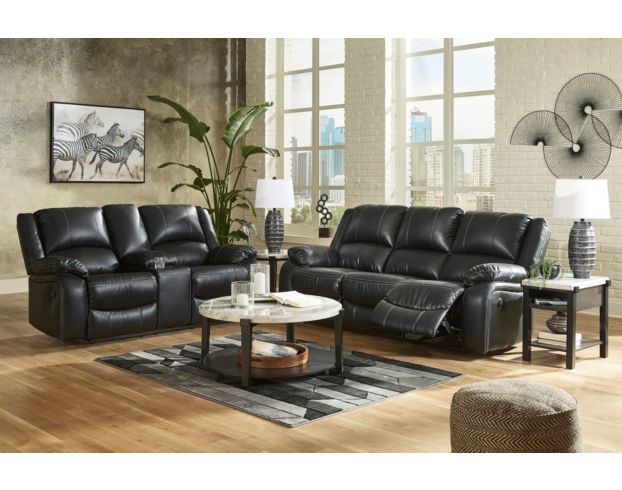 Ashley Calderwell Black Reclining Sofa large image number 3