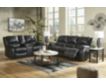 Ashley Calderwell Black Reclining Loveseat with Console small image number 2