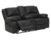 Ashley Calderwell Black Reclining Loveseat with Console small image number 3