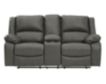 Ashley Calderwell Gray Loveseat with Console small image number 1