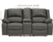 Ashley Calderwell Gray Loveseat with Console small image number 5