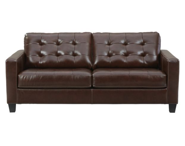 Ashley Altonbury Walnut Leather Sofa large image number 1