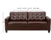 Ashley Altonbury Walnut Leather Sofa small image number 4