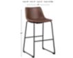 Ashley Centiar Brown Barstool small image number 4