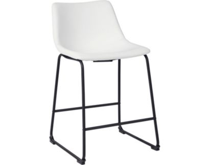 Ashley Centiar White Counter Stool