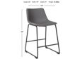 Ashley Centiar Gray Counter Stool small image number 4