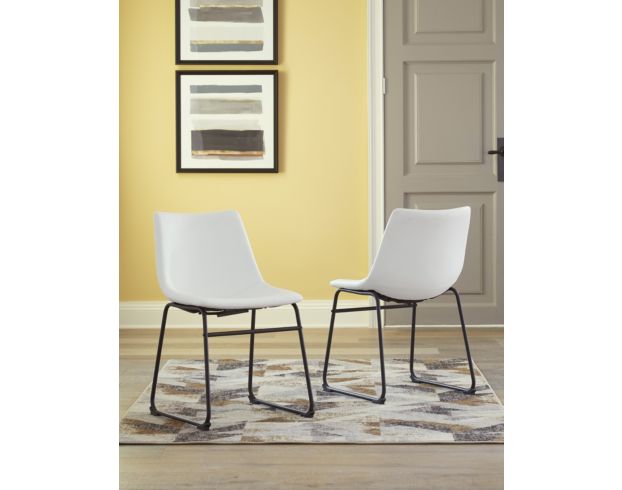 Ashley Centiar White Dining Chair large image number 5