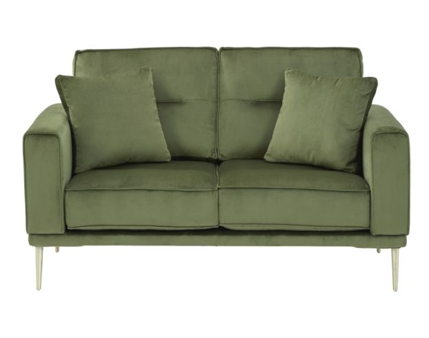 Ashley Macleary Moss Loveseat large image number 1