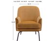Ashley Dericka Gold Accent Chair small image number 6