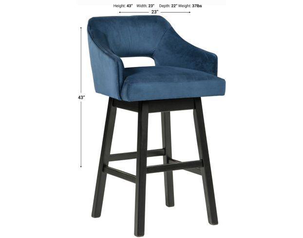 Blue swivel counter discount stools